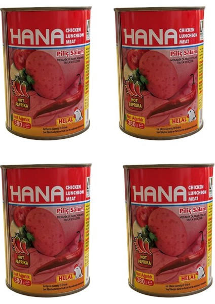 Acılı Piliç Salam 380 X4 Adet