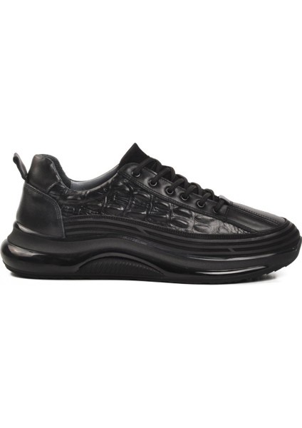 Siyah Nubuk Deri Erkek Sneaker 1004 M modelleri