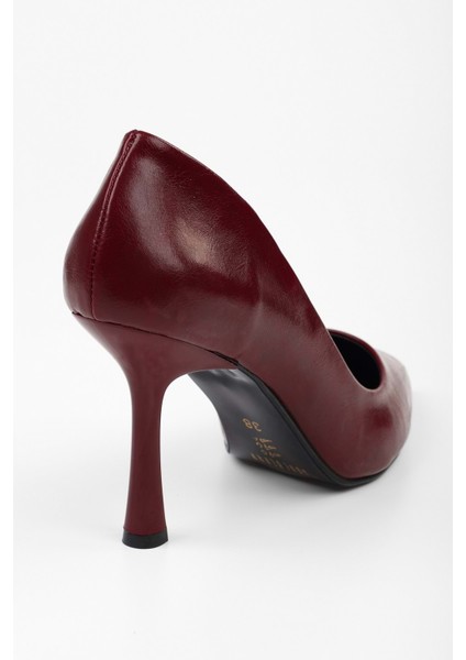 Kadın Vague Bordo Cilt Stiletto fırsatları