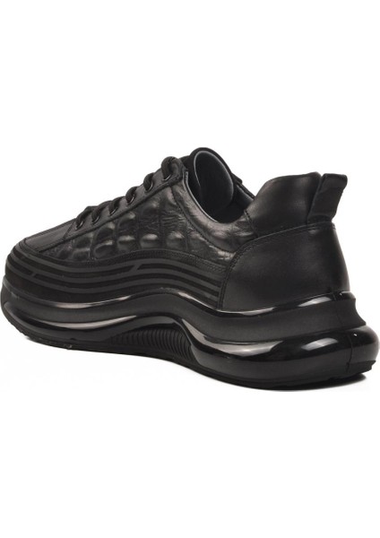 Siyah Nubuk Deri Erkek Sneaker 1004 M fırsatları
