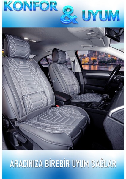 Volkswagen Jetta (2012-2020) Uyumlu Tam Set Oto Koltuk Kılıfı Crystal Serisi .7 fiyatları