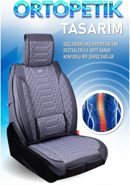 Toyota Corolla Cross (2022-2024) Uyumlu Tam Set Oto Koltuk Kılıfı Crystal Serisi .7 indirimleri
