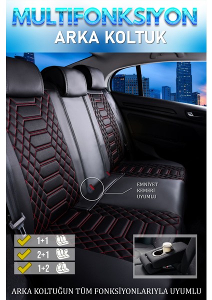 Opel Mokka (2012-2017) Uyumlu Tam Set Oto Koltuk Kılıfı Crystal Serisi .2 modelleri