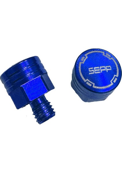 Universal 6 mm Mavi Vida Tapası - Ayna Delik Tıkacı - Ayna Vidası