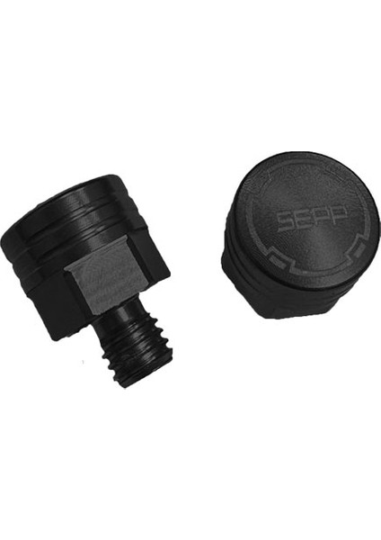 Universal 6 mm Siyah Vida Tapası - Ayna Delik Tıkacı - Ayna Vidası