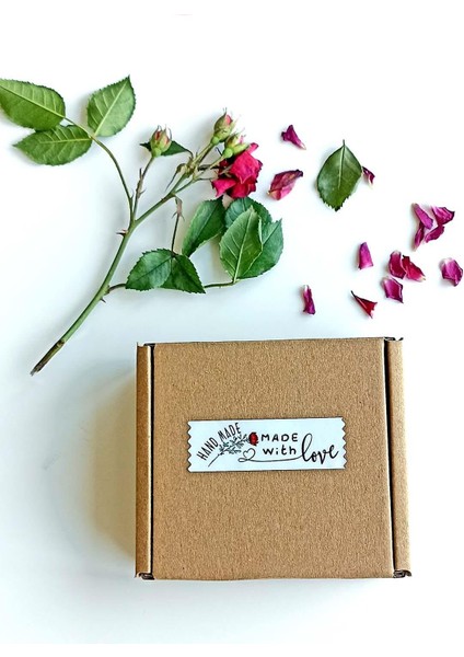 Hand Made With Love Etiket / 144 Adet Bant Etiket (1,8 x 5.5 Cm) indirimleri