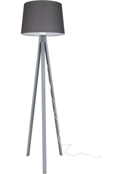 Modern gri lambader ayak ve füme şapka ile şıklık katın, kumaş, 101-150 cm yüksek.