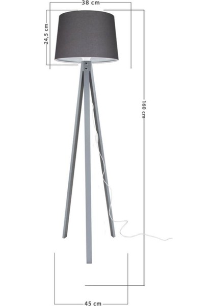 Modern gri lambader ayak ve füme şapka ile şıklık katın, kumaş, 101-150 cm yüksek. fiyatları