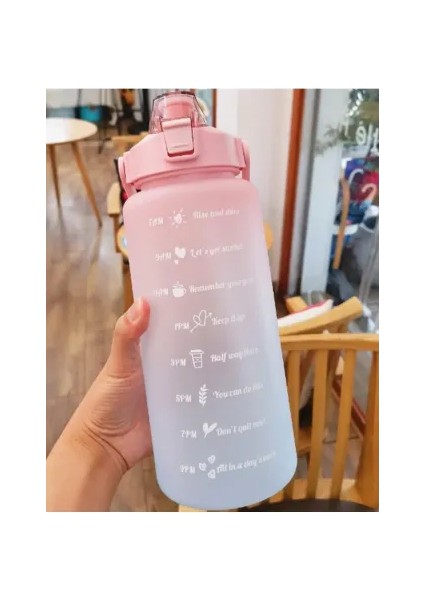 Günlük Motivasyon Su Matarası 2 Litre Tdrtr