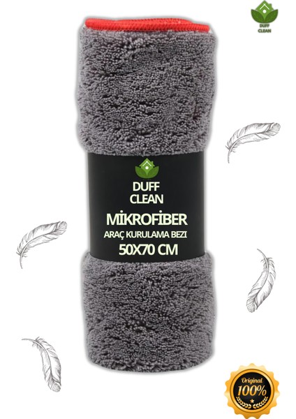 Mikrofiber Oto Kurulama Bezi Büyük Boy 50/70 cm Gri