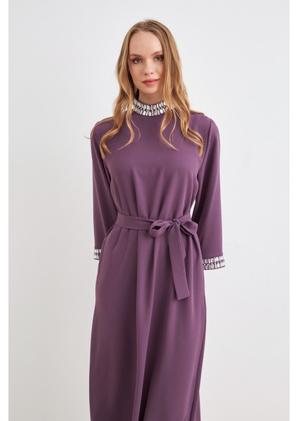 Beril Taşlı Elbise - Leylak fiyatları