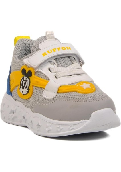 Buz-Sarı Çocuk Spor Ayakkabı Ruffon 2520 B