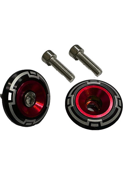 6 mm Desenli Kırmızı Sehpa Yüzüğü