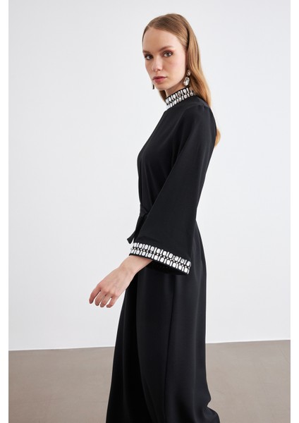 Beril Taşlı Elbise - Siyah fırsatları