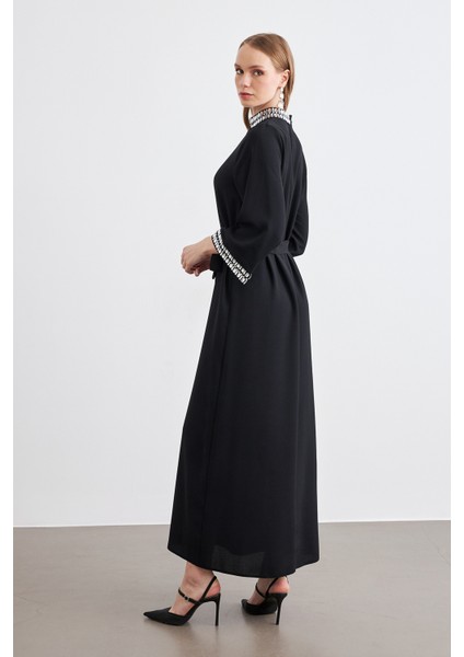 Beril Taşlı Elbise - Siyah indirimleri