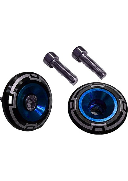 6 mm Desenli Mavi Sehpa Yüzüğü