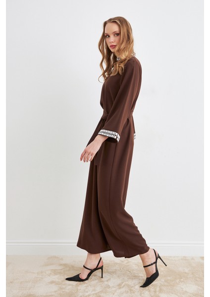 Beril Taşlı Elbise - Kahve fiyatları