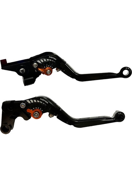 Yamaha MT07 MT09 Uyumlu Uyumlu Katlanabilir Uzayabilir Manet Turuncu