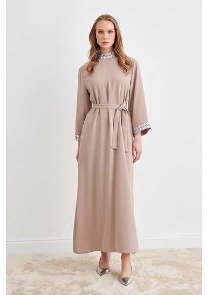 Beril Taşlı Elbise - Bej modelleri