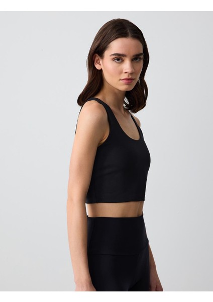 mavi dar kesim u yaka örme bralet