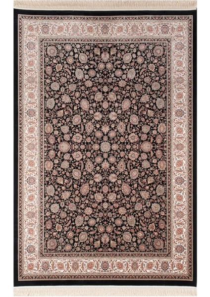 Isfahan Koleksiyonu İS02K Viskon Ipek Yüksek Ilmek Salon Mutfak Oturma Odası Halısı