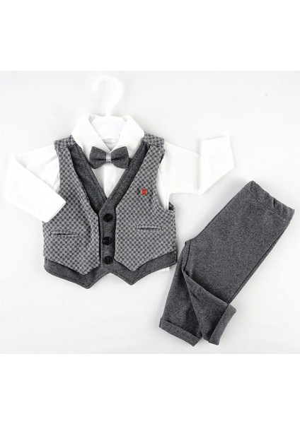 Kareli Yelek Filotalı 3 Lü Takım