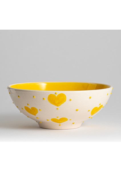 Sunny Day Seramik El Yapımı 15 cm 3'lü Kase Seti-(Granola, Salata, Makarna Için Ideal) fırsatları
