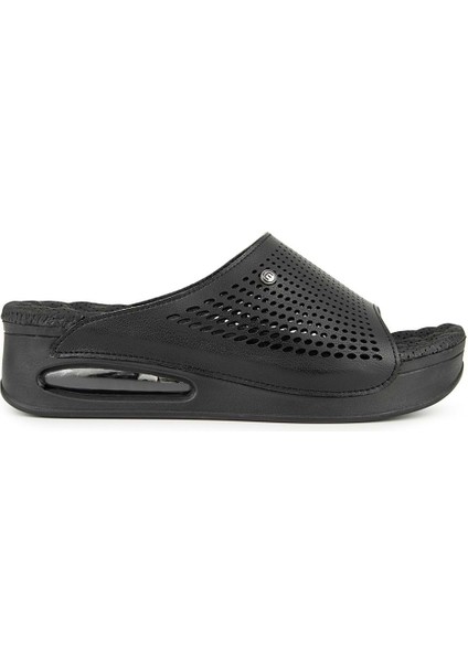 Rive Anatomik Air Max Tabanlı Kadın Terlik Siyah