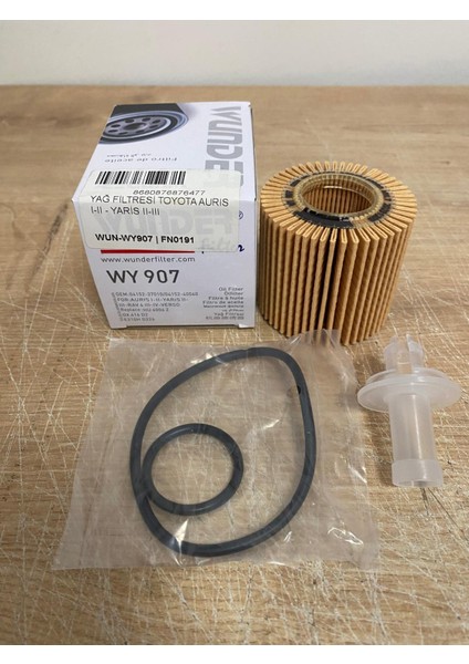 Wunder WY907 Yağ Filtresi Corolla 1.2-1.3-1.5-1.6 Yaris 1.0-1.3-1.5 Auris 1.4-1.6