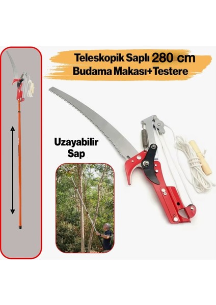 Baytec Alüminyum Saplı Teleskopik Tepe Makası 2.80 cm