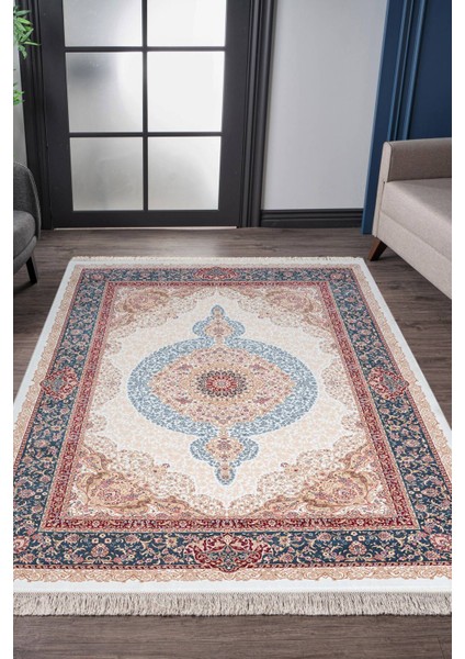 Isfahan Koleksiyonu İS03K Viskon Ipek Yüksek Ilmek Salon Mutfak Oturma Odası Halısı