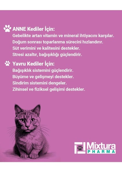 Mom&baby Yavru ve Anne Kediler Için Multivitamin Macunu - Kedi Maltı - Kedi Vitamini fırsatları
