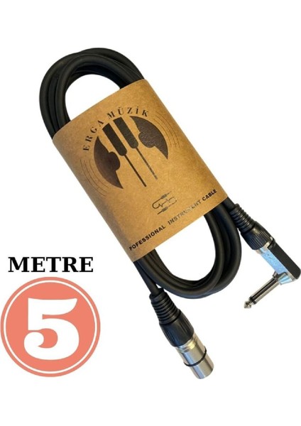 Mikrofon Kablosu 5m Stüdyo Condenser Mikrofon Kablosu Xlr Dişi/l Konnector Kablosu