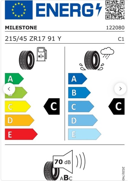 215/45 ZR17 Tl 91W Reınf. Carmıle Sport Oto Yaz Lastiği (Üretim Yılı:2025) fiyatları
