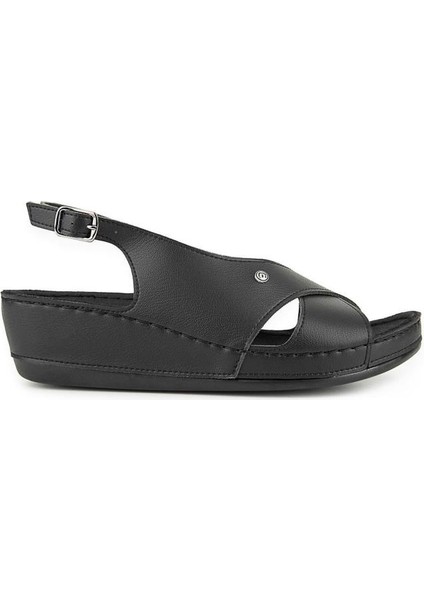 Ingane 35207-430 Topuk Jelli Anatomik Taban Kadın Sandalet Siyah 36-40 fiyatları