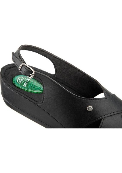 Ingane 35207-430 Topuk Jelli Anatomik Taban Kadın Sandalet Siyah 36-40 modelleri