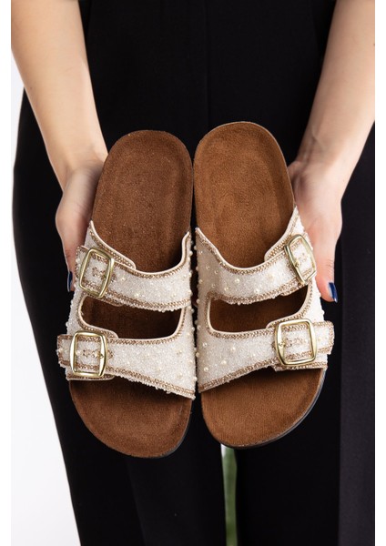 Pien Kadın Çift Tokalı Günlük Ortopedik Terlik Yumuşak İç Yapı ile Rahat Kullanım fiyatları