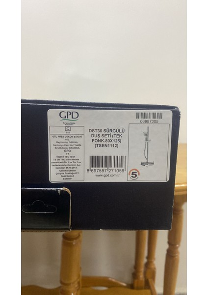 Adnoss DST30 Sürgülü Duş Seti̇ (Tek Fonksiyonlu 80X125)