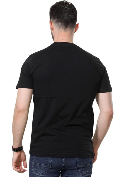 %100 Pamuk Regular Fit Bisiklet Yaka Basic Düz Kısa Kollu Tişört