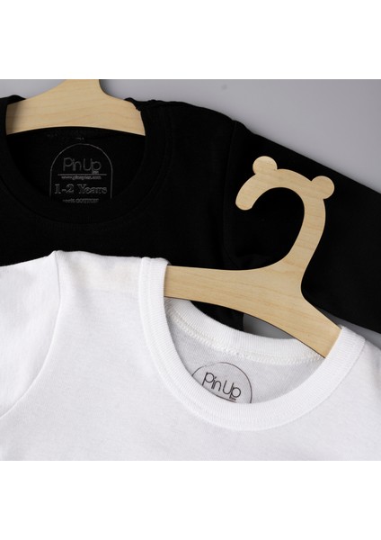 ® 2’li Çocuk Uzun Kollu %100 Pamuklu Ribana Basic T-Shirt (2 Adet)