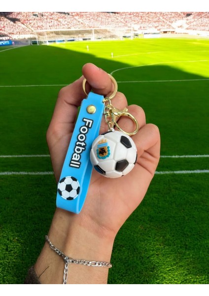 3D Lüks Büyük Boy Futbol Topu Anahtarlık ve Çanta Aksesuarı