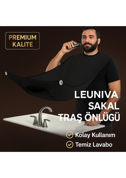 Pratik Evde Saç Sakal Traş Önlüğü, Sakal Kesme Örtüsü Traş Önlüğü
