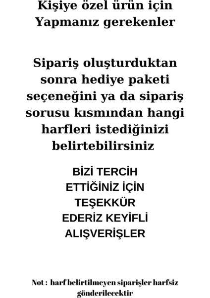 Tek Adet Figaro Harfli Çelik Bileklik Anneler Gününe Özel