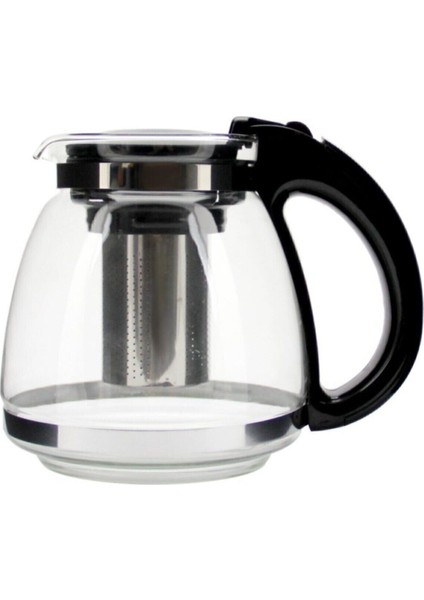 Luca Süzgeçli Cam Demlik - Çay Makinesi Uyumlu Cam Demlik - 1500 ml