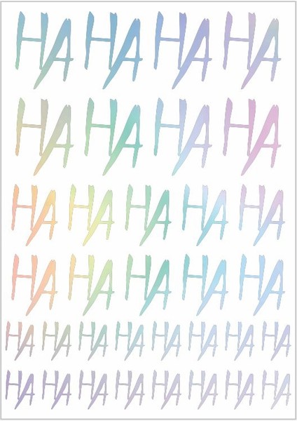 A4 Sticker Hologram 090 Tek Paket Çoklu Sticker