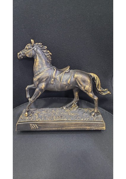 Koşan At Biblo Türk Bayraklı Dekorasyon Siyah Eskitme Renkli Kaideli Polyester Home 1 Adet modelleri