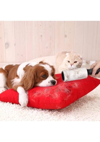 Kedi Köpek Toz Tüy Toplayıcı Rulo 12 Yedek 60 Yaprak Ve Aparat 720 Kullanım Tiftik Tüy Toplama Rulo