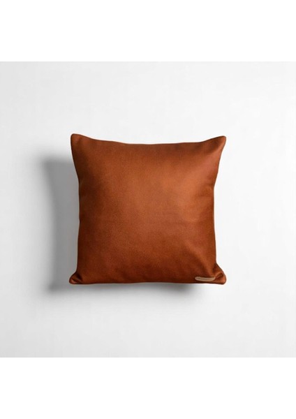Fleo - Suni Nubuk & Süet Kırlent Kılıfı - 3'lü Kombin Set - 50X50 45X45 60X35 Kiremit Koyu Kahve Bej fiyatları