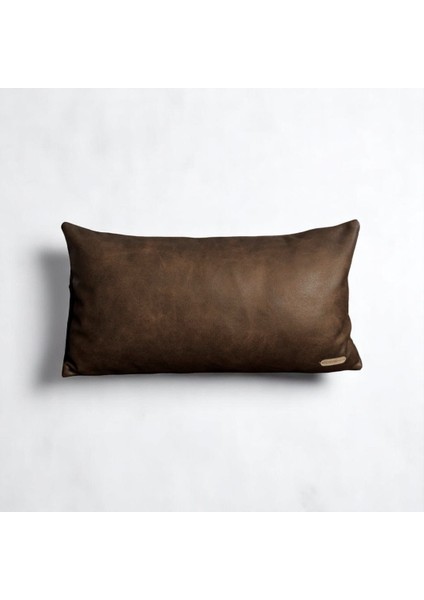 Fleo - Suni Nubuk & Süet Kırlent Kılıfı - 3'lü Kombin Set - 50X50 45X45 60X35 Kiremit Koyu Kahve Bej modelleri