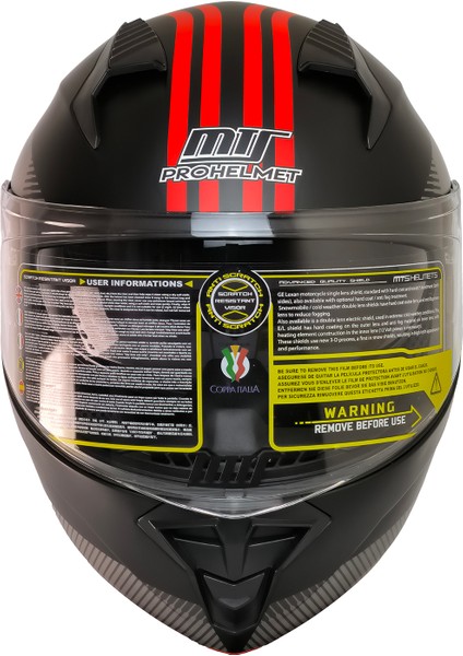 M-966 WX20 Red Çene Açılır Motosiklet Kaskı